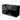 Black double vanity unit, high-gloss finish, modern design, ideal for a stylish and functional bathroom.
