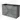 Grey bathroom cabinet with sleek drawers, black basin worktop, modern design. Perfect for stylish bathroom storage.