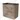 Houten badkamermeubel met twee lades, eiken look, zwart wastafelblad, modern design. 