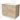 Houten badkamermeubel met twee softclose lades, licht eiken finish, keramische wastafel en minimalistisch design.