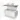 White bathroom unit with drawer, wooden drawers and round basin; sleek design for modern bathrooms.
