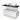 Modern white vanity unit with black worktop and double white countertop wash basin, ideal for stylish bathroom design.