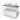 White bathroom furniture set with hanging basin, concrete worktop and double round basins, modern design.