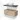 Wash basin set wood-look with floating shelf and round white countertop wash basin, perfect for a modern bathroom.