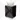 Black bathroom furniture set with wood-look worktop and white surface-mounted countertop wash basin, ideal for a modern bathroom.