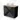 Black bathroom cabinet with wood-look worktop and white countertop basin, modern style, ideal for stylish bathroom design.