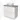 White Bathroom unit with grey top plate and round basin; modern design, ideal for stylish bathroom design.