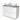 Modulo Plato Slim Vanity units for countertop basin | 100 cm Matte white Handle-less front Light grey concrete worktop 2 Stacked drawers BMK37-01774