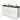 White bathroom unit with black countertop wash basin worktop and two porcelain basins, modern design with spacious drawers.