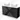 Black bathroom unit with double ceramic countertop basins, sleek design and handleless drawers for modern bathroom spaces.