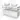 Moderne witte badkamermeubelset met dubbele wastafel, zwevend ontwerp en strakke opberglades.