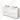 Modulo Plato Vanity units for countertop basin | 160 cm Matte white Flat front Matte white worktop 4 high drawers BMK14-00514