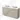 Modulo Plato Vanity units for countertop basin | 160 cm Light grey oak Flat front Matte white worktop 4 high drawers BMK14-00591