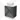 Dark grey bathroom furniture set with a ceramic round countertop wash basin, sleek design and two-level storage system.