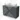 Modulo Plato Slim Vanity units for countertop basin | 100 cm Dark grey Slat front Light grey concrete worktop 2 Stacked drawers BMK37-01776