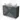 Modulo Plato Slim Vanity units for countertop basin | 100 cm Dark grey Handle-less front Light grey concrete worktop 2 Stacked drawers BMK37-01777