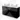 Black Bathroom unit with glossy finish, double white drawers and drawers, modern design, ideal for a stylish bathroom.