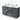 Dark grey bathroom furniture set with two white countertop wash basins, modern design, ideal for double basin fittings.