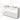 Modulo Plato Vanity units for countertop basin | 160 cm High-gloss white Flat front High-gloss white worktop 4 high drawers BMK14-00492