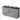 Grey bathroom cabinet with double sink, concrete-look finish, modern design and spacious storage drawers.