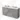 Modulo Plato Vanity units for countertop basin | 160 cm Light grey concrete Flat front High-gloss white worktop 4 high drawers BMK14-00660