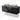 Black bathroom furniture set with wooden worktop, double countertop wash basins and sleek design, ideal for modern bathrooms.