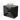 Black bathroom furniture set with green basin worktop and white basin worktop, modern design and spacious storage drawers.