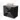 Black bathroom furniture set with wooden worktop and white round basin, modern design with two spacious drawers.