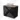 Black bathroom furniture set with wood-look worktop and white countertop wash basin, modern design for stylish bathroom design.