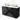 Black wooden Bathroom unit with double white basin bowls, sleek modern look, ideal for stylish bathrooms.