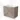 Tweepersoons wastafelmeubel taupe met keramische wastafel, softclose lades en metalen handgrepen, perfect voor moderne badkamers.