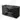 Black vanity set with two drawers, modern design, wood grain pattern and integrated basin, ideal for any bathroom style.
