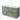 Groen badkamermeubel met dubbele wastafel, strak design, vier lades, perfect voor moderne badkamers.