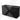 Black wooden vanity unit with double sink, sleek design, perfect for modern bathrooms.
