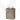 Bruin badkamermeubel met wastafelkom, houtlook, strak design en metalen handgreep, ideale compacte opbergoplossing.