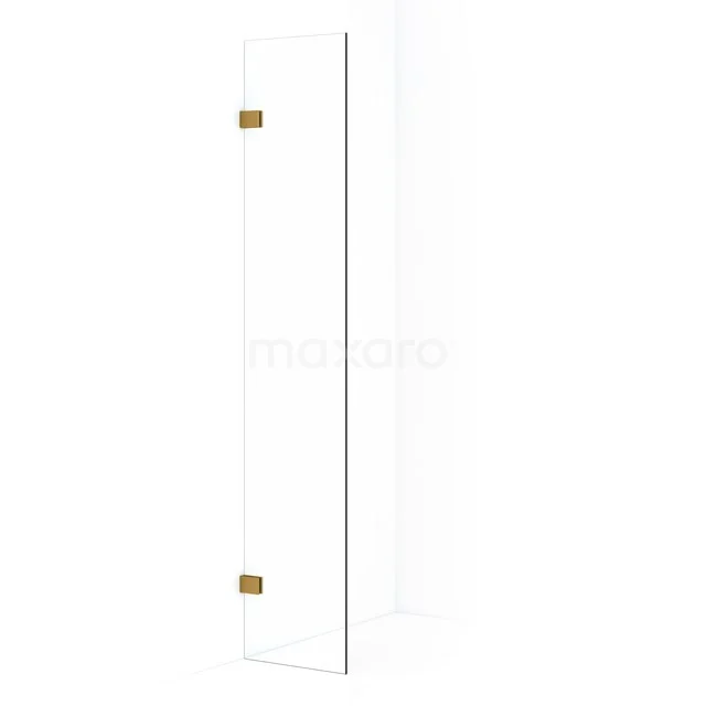 Diamond Inloopdouche | 30 cm Goud Helder glas Vaste wand IDA03020GG