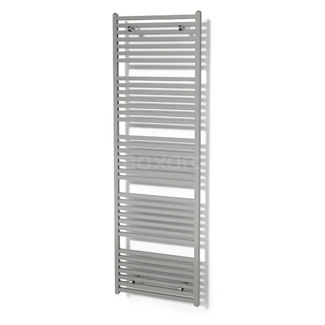 Zeus Handdoekradiator | 60x204 cm Lichtgrijs 1933 W att Aluminium Centrale verwarming DR57_0620RLN