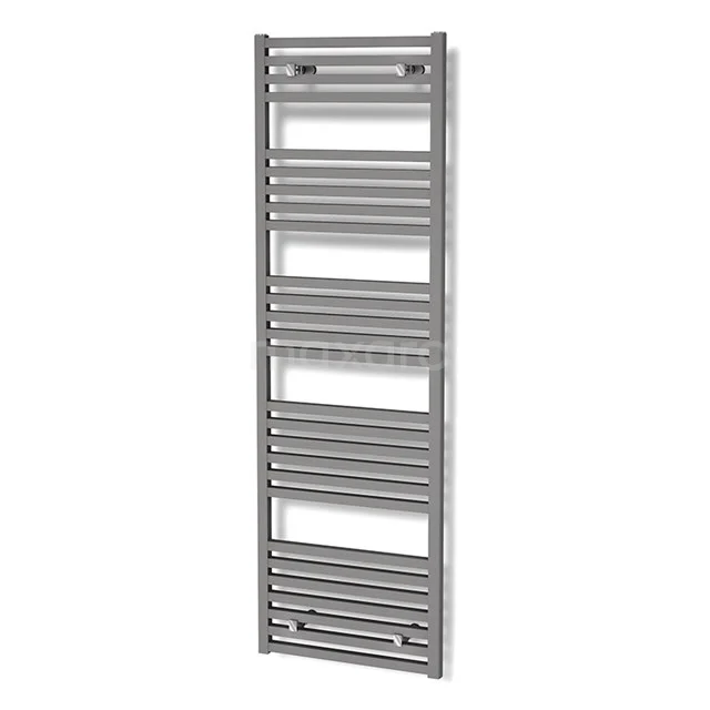 Zeus Handdoekradiator | 50x174 cm Lichtgrijs 1270 W att Aluminium Centrale verwarming DR57_0517RLN