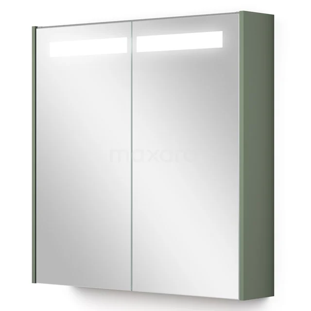 Mirror cabinet with lighting Modulo 70x70cm Sage green K99-0700-59008-12
