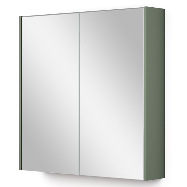 Spiegelkast Met Verlichting Modulo 70x70cm Saliegroen K99-0700-59009-12