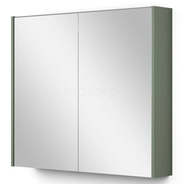 Spiegelkast Met Verlichting Modulo 80x70cm Saliegroen K99-0800-59009-12