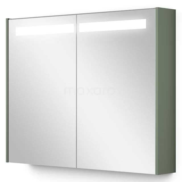 Spiegelkast Met Verlichting Modulo 90x70cm Saliegroen K99-0900-59008-12