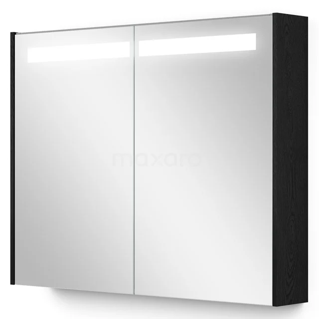 Mirror cabinet with lighting Modulo 90x70cm Black oak K99-0900-59008-31