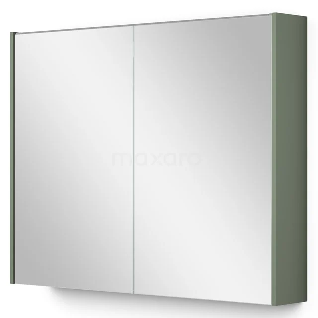 Spiegelkast Met Verlichting Modulo 90x70cm Saliegroen K99-0900-59009-12