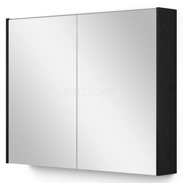 Mirror cabinet with lighting Modulo 90x70cm Black oak K99-0900-59009-31