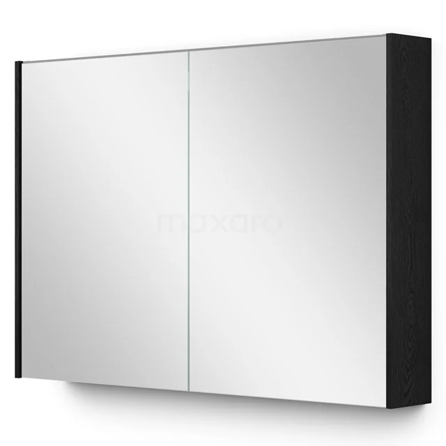 Mirror cabinet with lighting Modulo 100x70cm Black oak K99-1000-59009-31