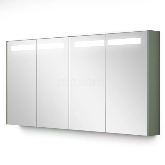 Spiegelkast Met Verlichting Modulo 140x70cm Saliegroen K99-1400-59008-12