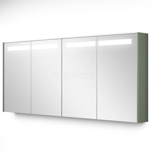 Spiegelkast Met Verlichting Modulo 160x70cm Saliegroen K99-1600-59008-12