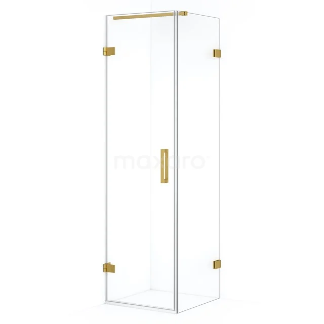 Diamond Douchecabine | 60x50 cm Goud Helder glas Draaideur Rechthoek CDA210605120GG