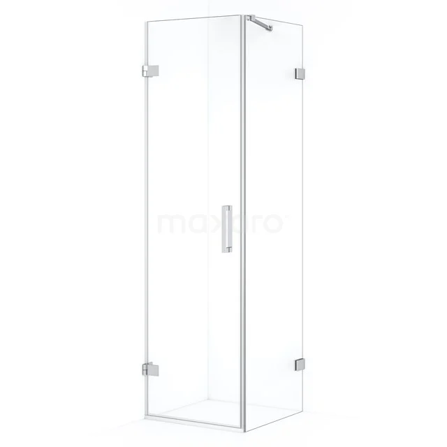 Diamond Shower enclosure | 60x50 cm Chrome Clear glass Pivot door Rectangle CDA210605220C